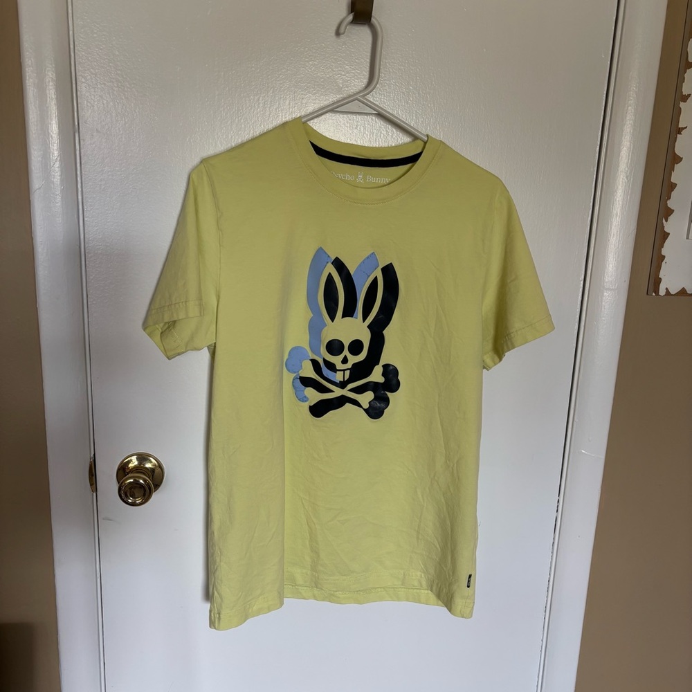 Psycho Bunny Yellow Graphic Tee